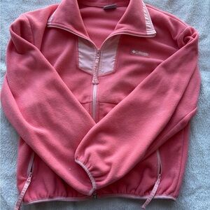 Columbia Coral Pink Fleece Pullover with Tag